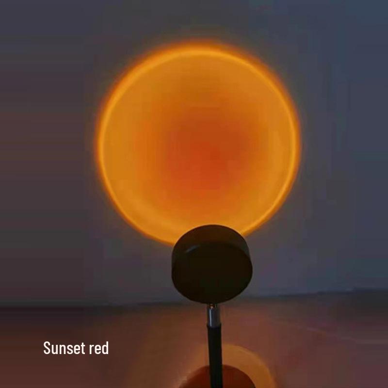 USB Rechargeable Sunset Lamp - Rainbow Projection Desk Light