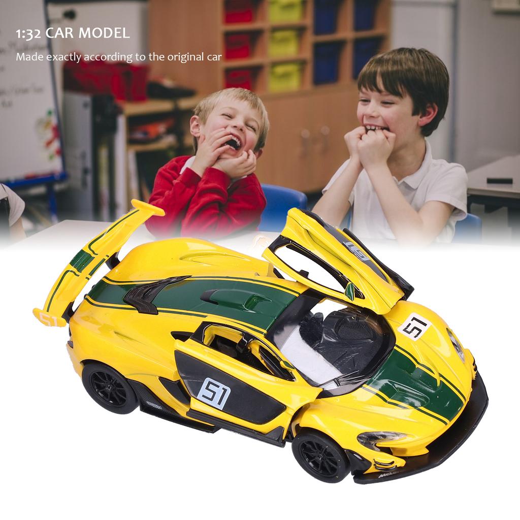 Electronic Openable Door Car Model 1:32 Simulation Pull Back Sports Car Vehicle Model