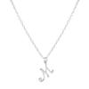 Elegant 26-Letter Uppercase Pendant Necklace: Simple and Fashionable European-American Clavicle Chain with Niche Design