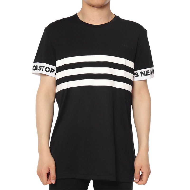 Adidas Neo T Shirts Men s Black Crew Neck Moderate CE1035 XL