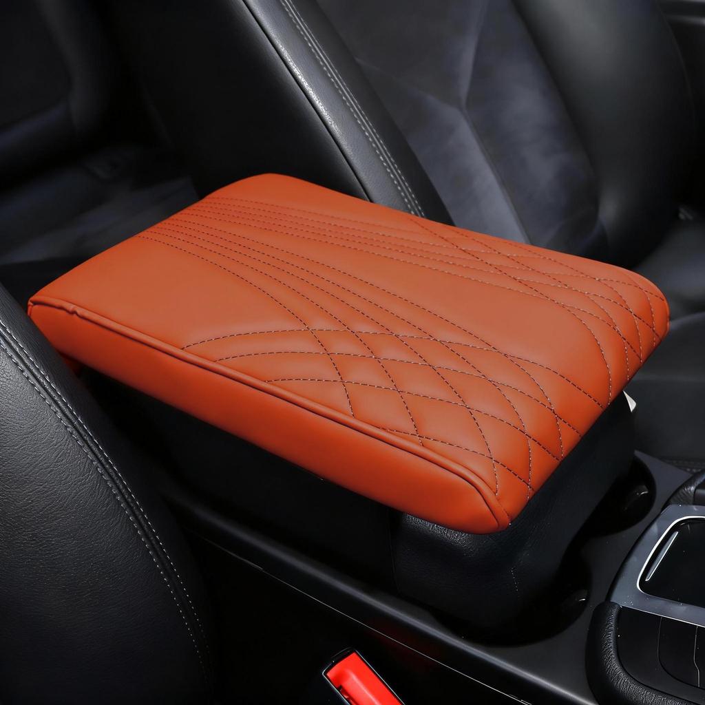 Universal Car Armrest Pad: Memory Foam Center Console Storage & Protective Cover