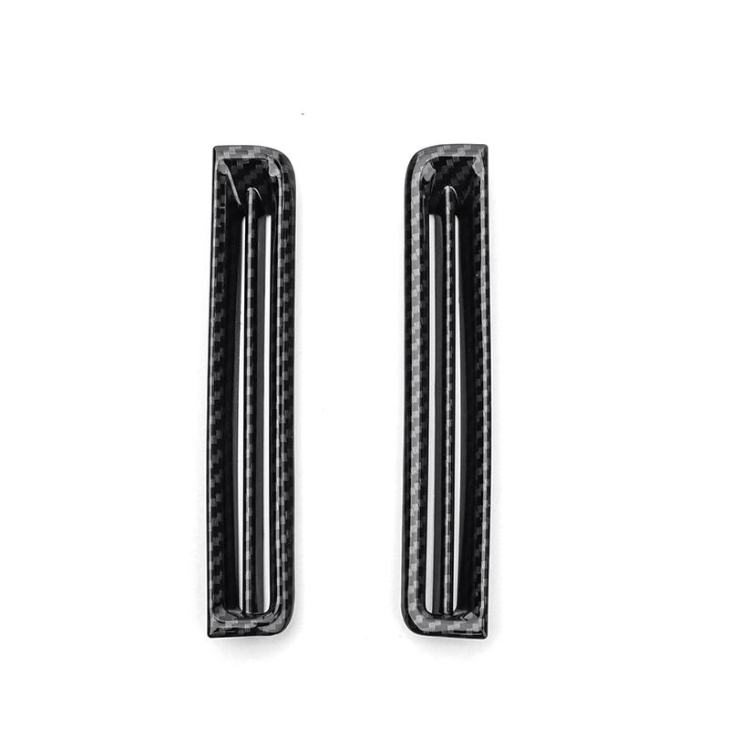 Car Interior For Genesis GV80 -2025 Left-hand Drive Car Front Upper Vent Tank Lid Dashboard Vent Trim Frame ABS Material Carbon Fiber