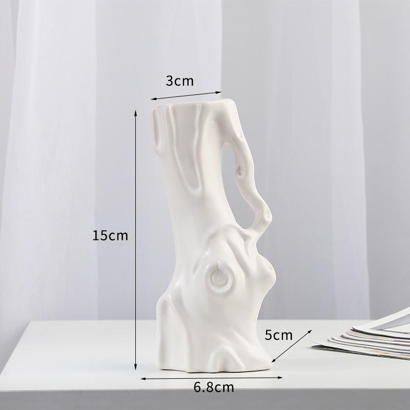 Vază Ceramică Decorativă Europeană Creativă pentru Casă, Decor pentru Living, Casă de Oaspeți, Decor pentru Comodă TV, Decorațiune de Birou, Grădinărit Bonsai