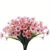 6pcs Artificial Wild Violet Flowers, for Indoor and Outdoor Hanging Plants, Farmhouse Decoration, Tabletop Placement,  Without Container