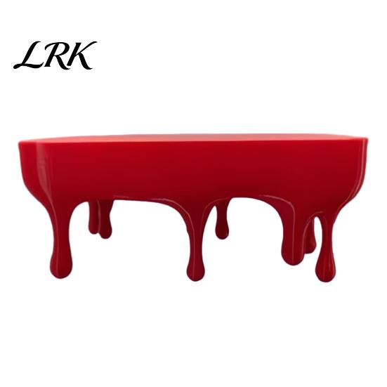 Black Floating Shelf Melting Dripping Wall Shelf, 3D Printed Fun Creative Decor Display for Home Storage Living Room