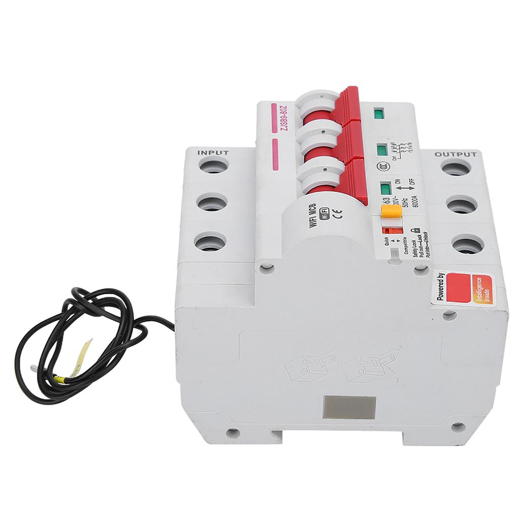 Smart WIFI Circuit Breaker Phone APP Remote Switch PA66DSM Flame Retardant Shell AC220V