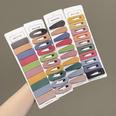 10pcs Candy Colorhair Clips Children Cute Barrettes Headwear Girls Kids Women Hair Accessories