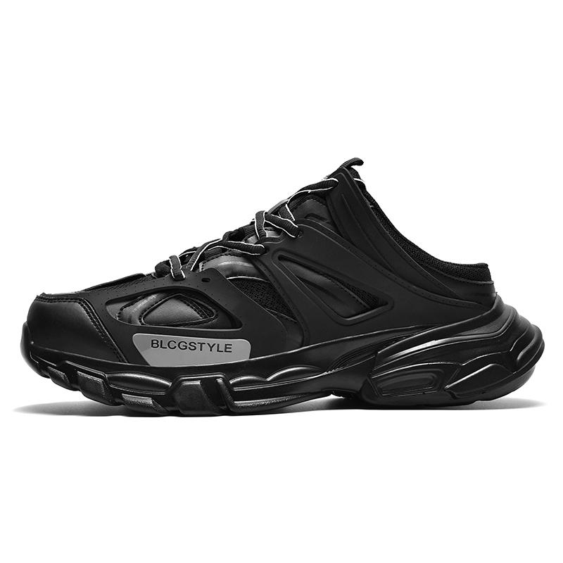 

Luxury Brand Hight Quality Sport Style Mules For Men s Women s Black White Hombre Teenagers Daily Dress Casual Outdoor Slipper 44 чёрный