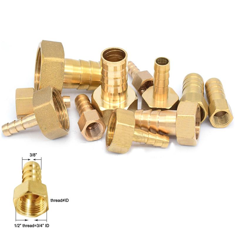 Raccordo A Gomito 90° In Ottone Per Tubo – Filettatura Femmina BSP 1/2, Attacco Per Tubo 12 Mm, Connettore Idraulico