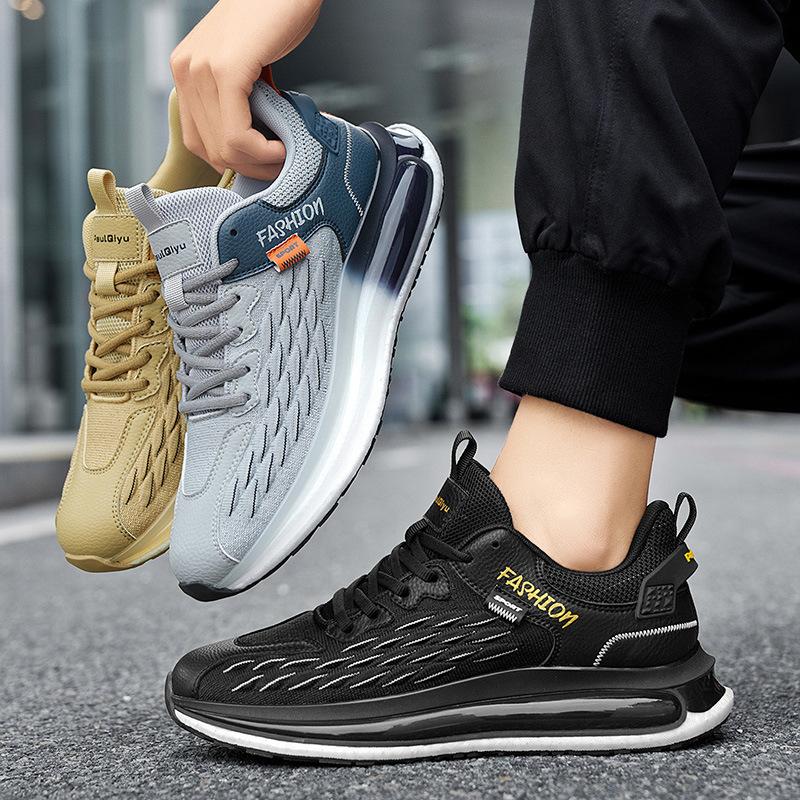 Flying woven breathable fish scale men's shoes outdoor casual shoes men's versatile fashion mesh shoes running shoes