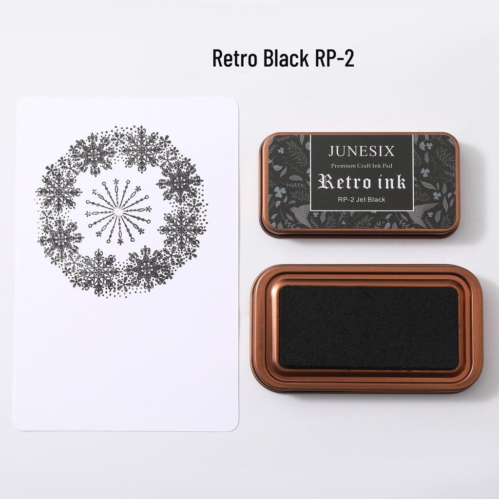 Retro Tin Box DIY Ink Pad for Rubber Stamps - Creative Stationery Tool