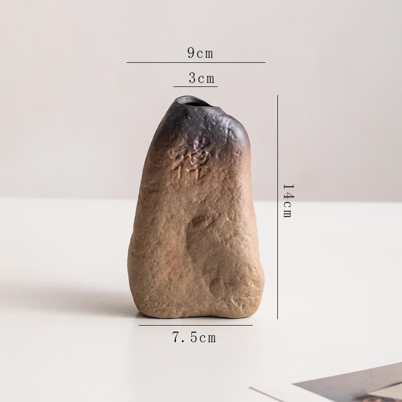 Retro Ceramic Vase for Dry Flowers & Green Plants - Living Room & Study Decor