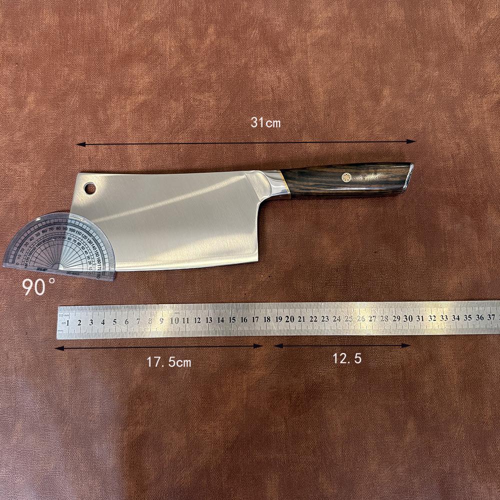 6.9 Inch Chopper Knife Powder Alloy Steel Blade Wood Handle Chef Chop Slicing Cleaver Kitchen Knife Bone Meat And Poultry Tools