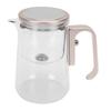 Glass Tea Pot 800ml Magnetic Water Separation Teapot with Strainer for Home Restaurant Champagne Gold