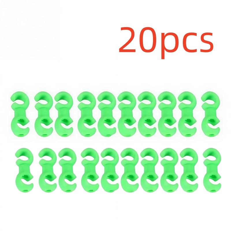 20pcs S Style Brake Cable Clips for Bicycle MTB Rotatable Line Hose Guide Line Hook Pipe Buckles For Cycling Accessories