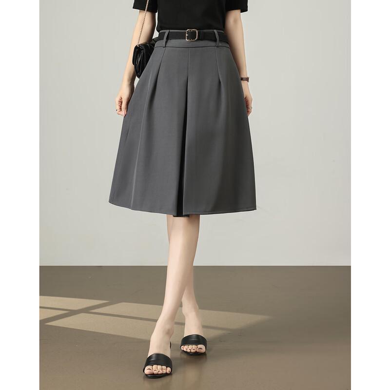 TERRE BLEUE A-Line High-Waist Casual Skirt S