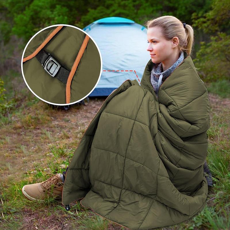 Winter Down Camping Quilt Indoor Outdoor Camping Blanket Packable