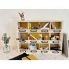 MégaCréa DIY - Petit Casier en bois 12 cases porte-étiquettes 41,5 x 31 x 11 cm