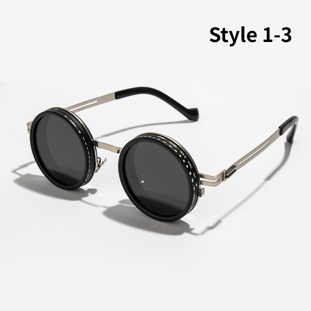 Manual Rotation Adjustable Brightness Sunglasses Neutral Fashion UV-resistant Fishing Light-reducing Eyewear