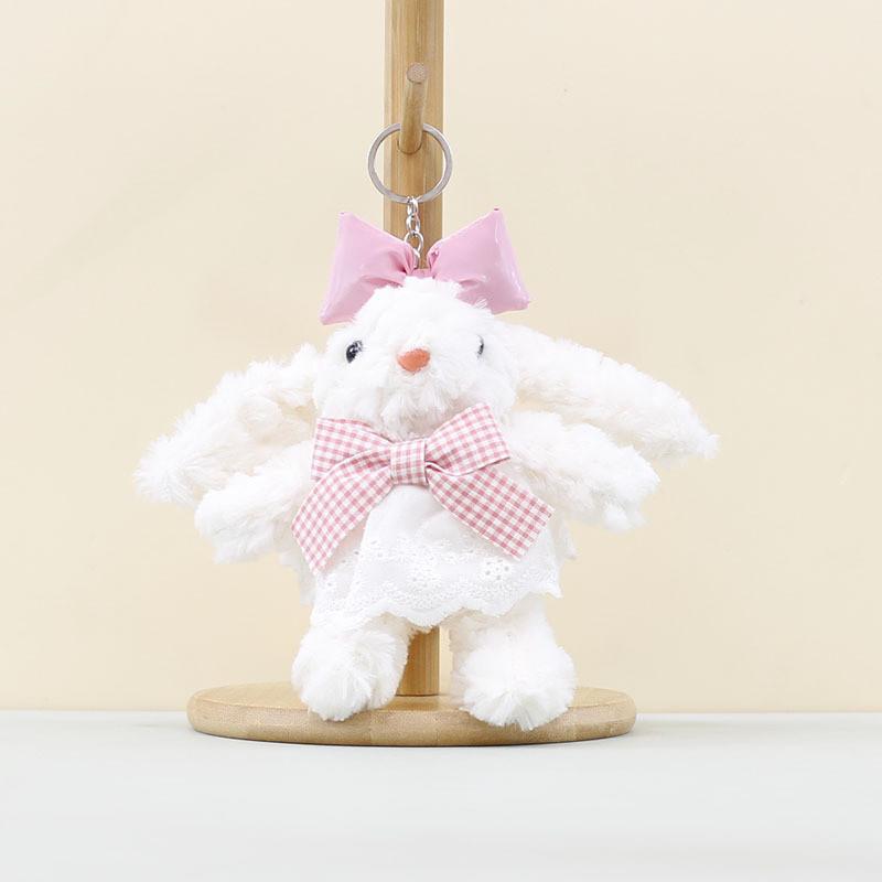 Eared Big Rabbit Stuffed Animal Keychain Plush Toy For Childrens Gift Idea