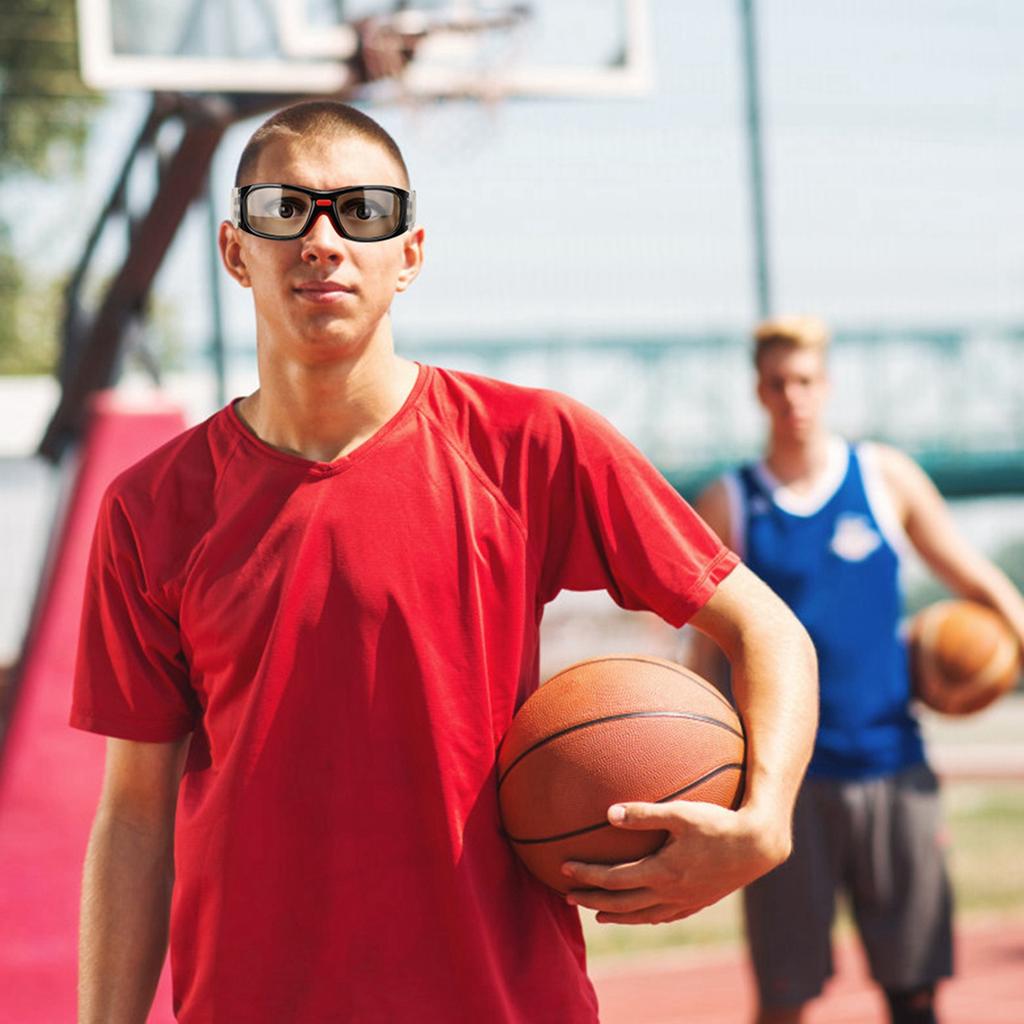 Teenager Adult Basketball Glasses Anticollision AntiImpact Outdoor Sport Safety Goggles(black )