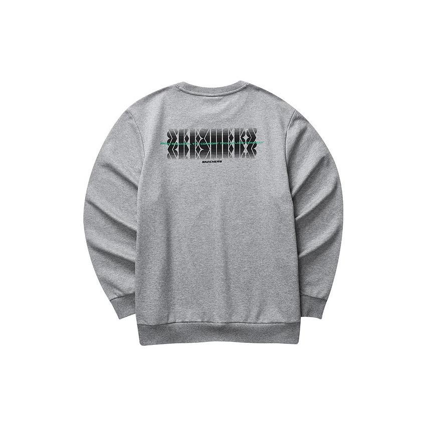 Skechers Colorful Sweatshirt Men's Medium Heather Gray L323M099-004F