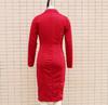 Women's V-Neck Double-Breasted Waist-Cinching Suit Dress, Autumn/Winter 2025 Collection