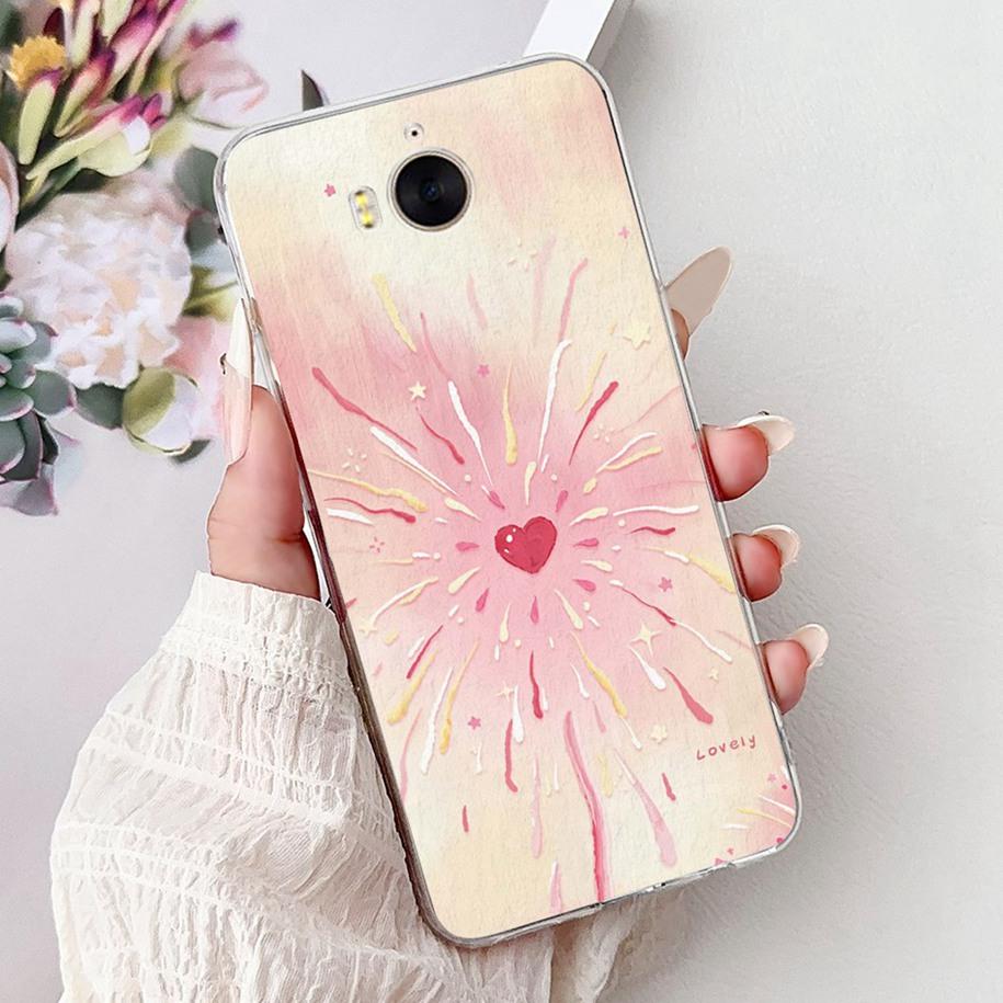 For Huawei Y5 Y6 2017 Case MYA-L23 MYA-L22 MYA-L03 Silicone Cover Luxury Painted Soft Silicone Protector For Huawei Y3 2017 Capa