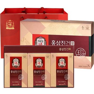 CheongKwanJang Red Ginseng Dried Pouch + Shopping Bag, 40ml, 30 units,Korean Health Food