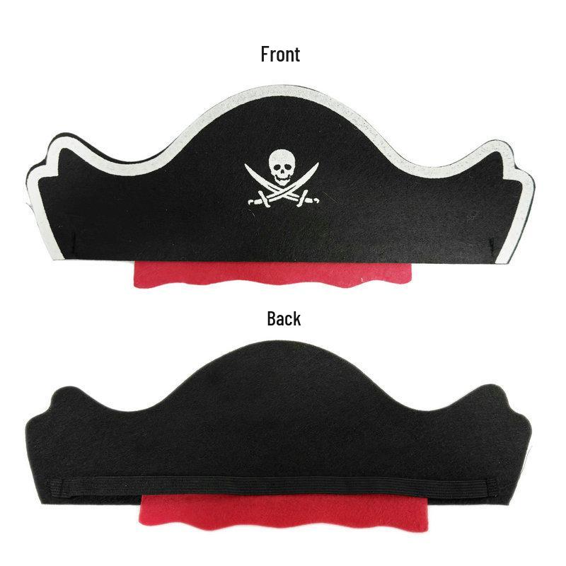 Plastic Pirate Costume Set: Sword, Gun, Hat, and Eye Patch