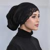 Cotton Modal Inner Hijab Undercap With Lace Muslim Turban Islam Underscarf Hijab Bonnet Soft Stretch Hijabs Tube Cap Turbante