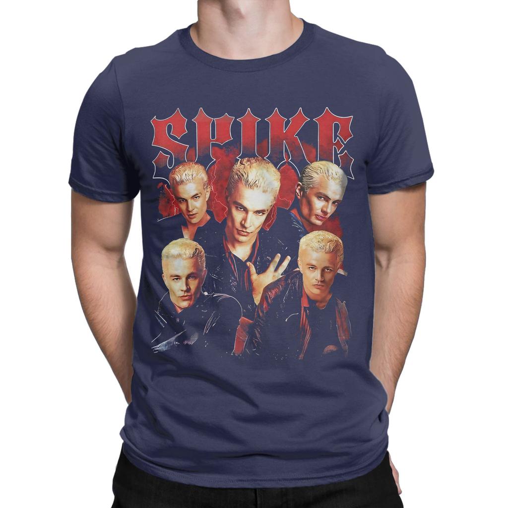 Vintage Buffy Vampire Spike Novelty 100 Cotton Tshirt Buffy The Vampire Slayer Band Tops Tees For Unisex