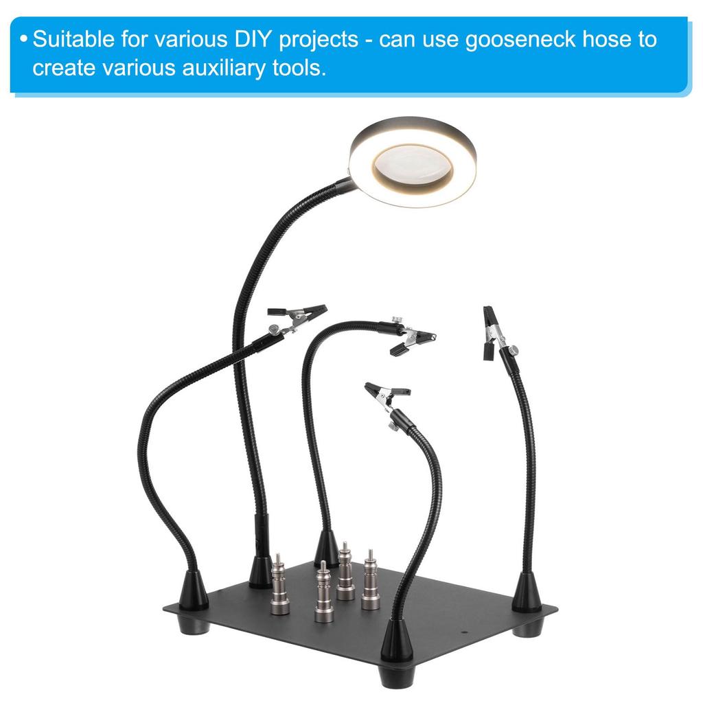 PATIKIL Husí krk Samice na Samec Závit Kovový Univerzální Hadice Flexibilní Rameno Husí Krk Trubka Prodlužovací Držák s Redukčním Šroubem pro Akční Kameru Mobil