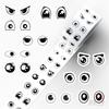 500Pcs/Roll Q Eyes Emoji Kids Rewards Stickers - DIY Scrapbooks Album Decor Sealing Label Decals