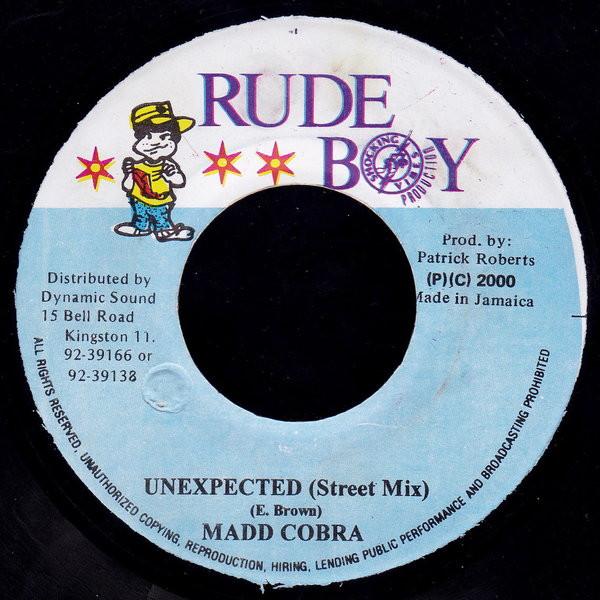 

7-дюймовая пластинка MAD COBRA - Неожиданный НИКАКОЙ Rude Boy 2000 Ямайка Регги, Ска и Даб Б/У