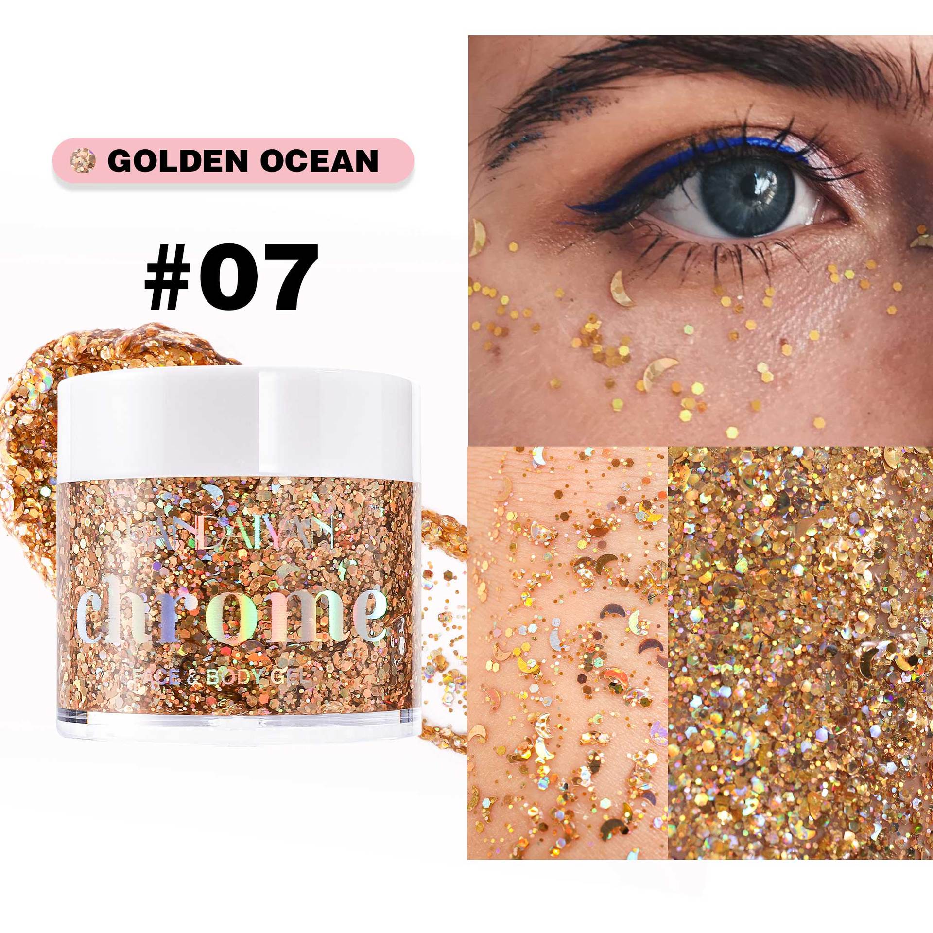 

Блискучий гель для тіла Русалка Густий тонкий блискучий гель для волосся на обличчі Тіло для музичного фестивалю Концерт Різдвяна вечірка Аксесуари