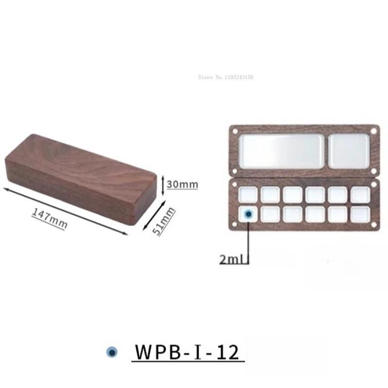 

Portable Watercolor Wooden Palette Box Students Sketching Outdoor Travel Water Color Sub-package Painting Pigment Empty Box