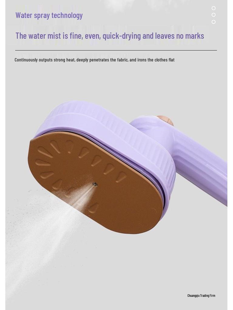 Portable Folding Electric Garment Steamer: Compact Handheld Iron for Home & Travel
