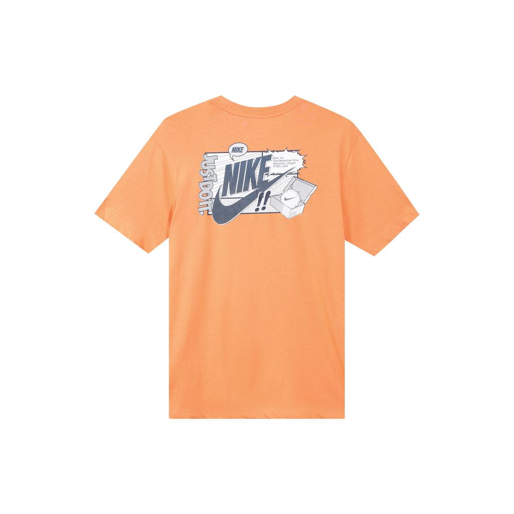 Nike Shoebox Print Short Sleeve T-Shirt Men Tops Orange CT6869-871
