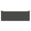 Bench Cushion SOEST 100percent  Polyester Anthracite 150 x 50 x 8 cm
