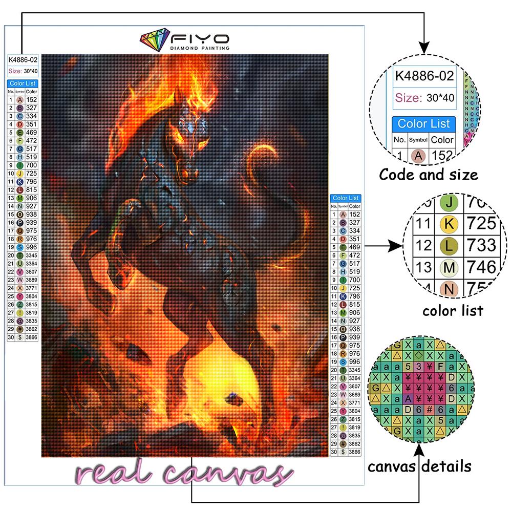 5D DIY Animal Horse  Cross Stitch Rhinestones Diamond Drawing Embroidery Mosaic Home Decor