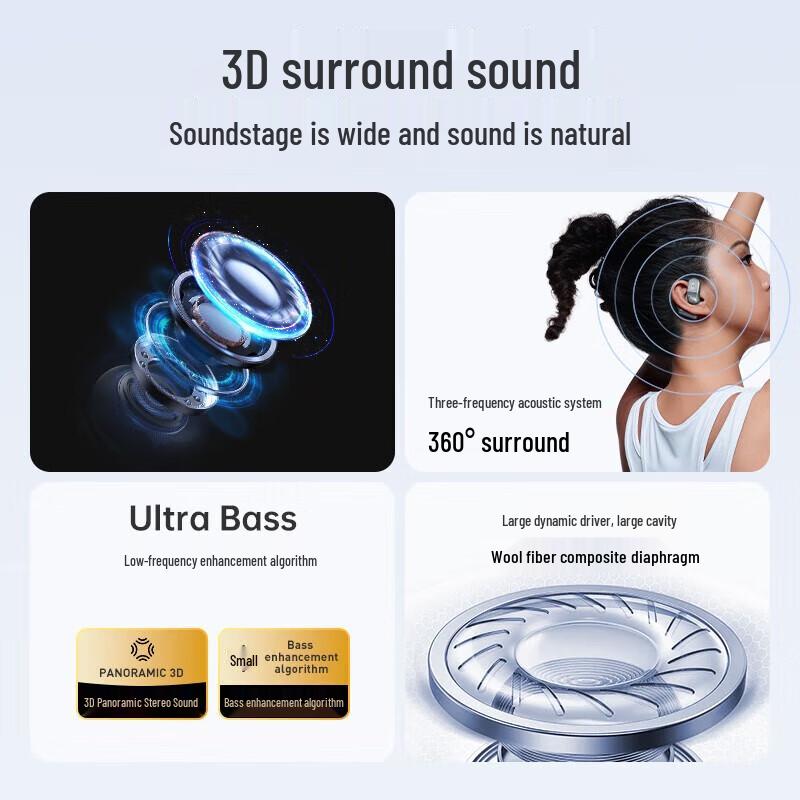 Bach Johann BACH08 Open-Ear Bluetooth Sports Headphones