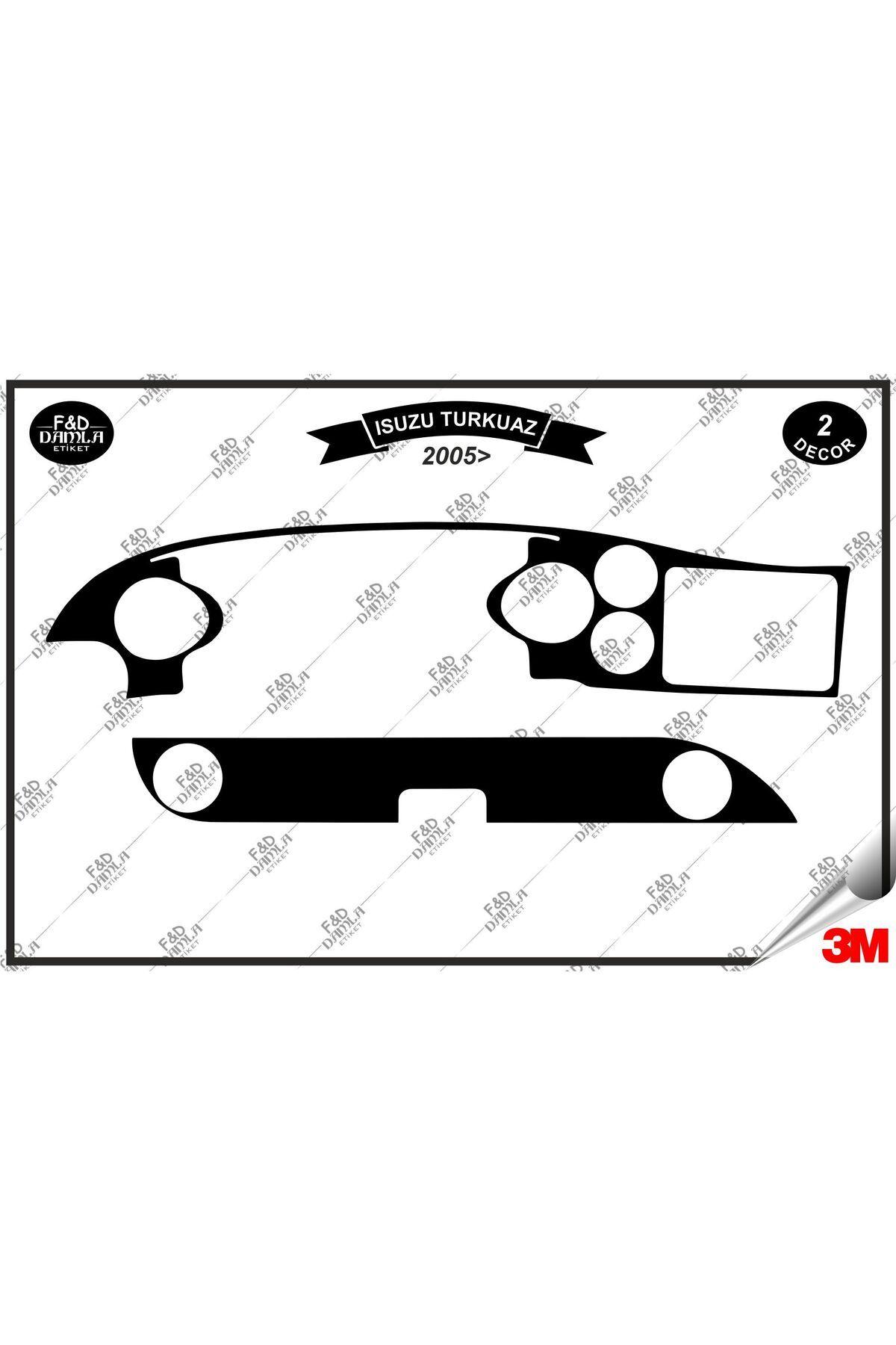 

Isuzu Turkuaz 2005 Torpido Konsol Trim Göğüs Maun Kaplama Set 2 Parça Siyah