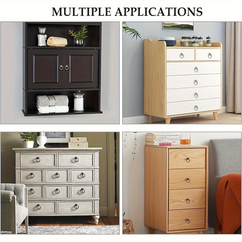 5/10 Stück Schubladenknöpfe aus Zinklegierung, 1,73*2,05 Zoll, Schrank-Schrankgriffe, Vintage-Möbel-Schubladengriffe, Einloch mit Befestigungsschrauben