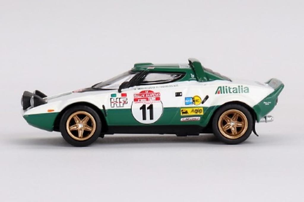 MINI GT 164 Lancia Stratos HF Rally San Remo 1975 Winner #11 (Left-hand drive) Finished product