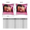 Kiss All The Time Pink Square Pillow Cases Harrys Singer Styles Cushion Cover Creative Decorative Pillowcase For Home 40*40Cm