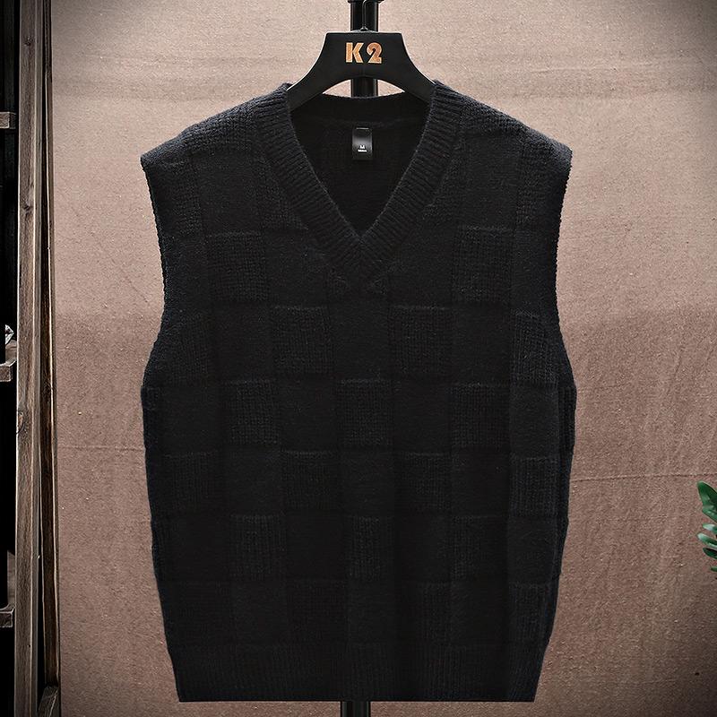 Sweater Tank Top Men's Vest Underlay V-neck Sleeveless Sweater Sweater Couple Warm Vest 15 Different Flower Shapes In Different Colors