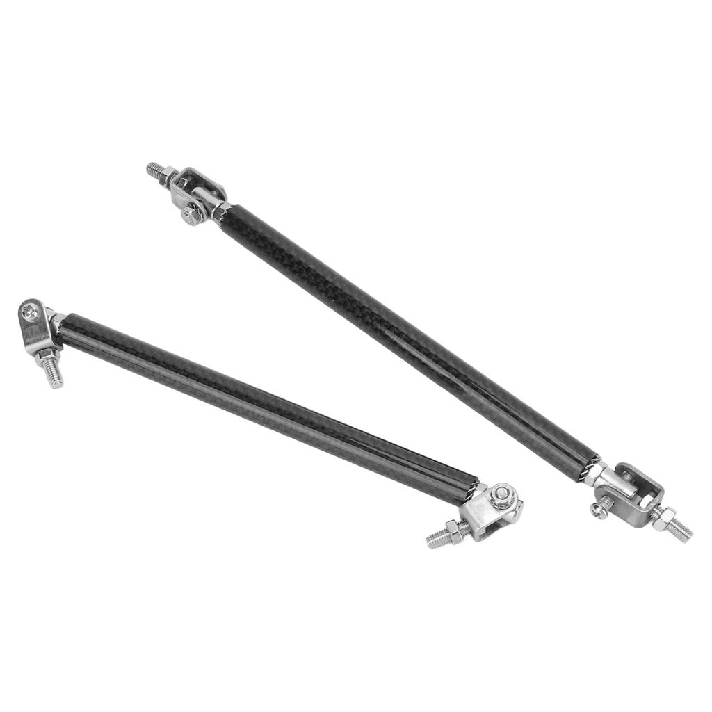Front Rear Bumper Lip Strut Rod 150mm 5.9in Carbon Fiber Stainless Steel Universal Modification