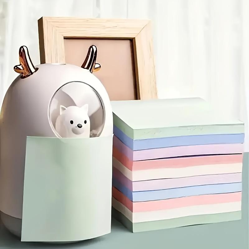 Blocchetti di Post-it Color Morandi 100 Fogli Quadrati Autoadesivi per Appunti per Studenti e Ufficio, Post-it per Messaggi Multicolore
