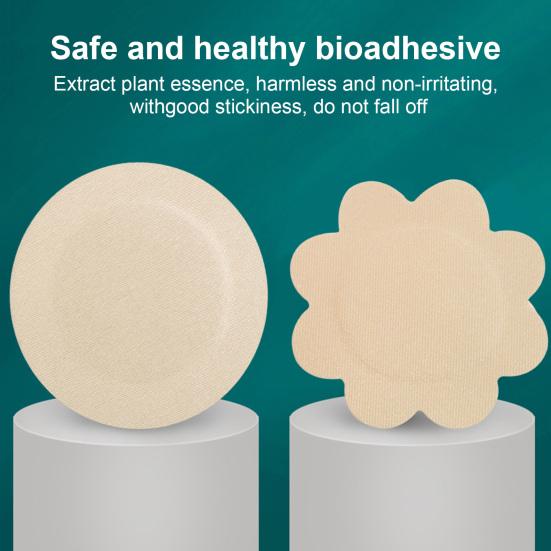 Nipple Cover Disposable Nipple Pasties Invisible Nipple Petals Cover Thin Satin Nipple Breast Stickers Self-Adhesive No Show Bra